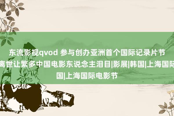 东流影视qvod 参与创办亚洲首个国际记录片节，他的离世让繁多中国电影东说念主泪目|影展|韩国|上海国际电影节