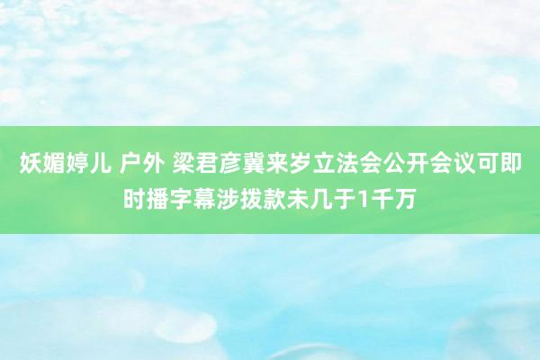 妖媚婷儿 户外 梁君彦冀来岁立法会公开会议可即时播字幕　涉拨款未几于1千万