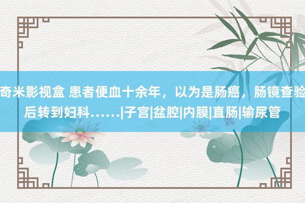 奇米影视盒 患者便血十余年，以为是肠癌，肠镜查验后转到妇科……|子宫|盆腔|内膜|直肠|输尿管