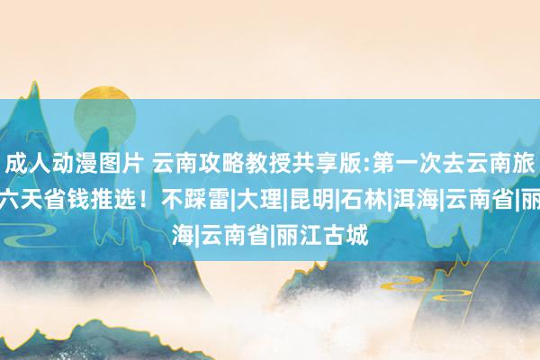 成人动漫图片 云南攻略教授共享版:第一次去云南旅游必看六天省钱推选！不踩雷|大理|昆明|石林|洱海|云南省|丽江古城